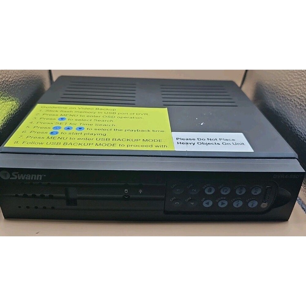 SWANN 4 Channel DVR DVR4-950 320GB With Remote Control Untested